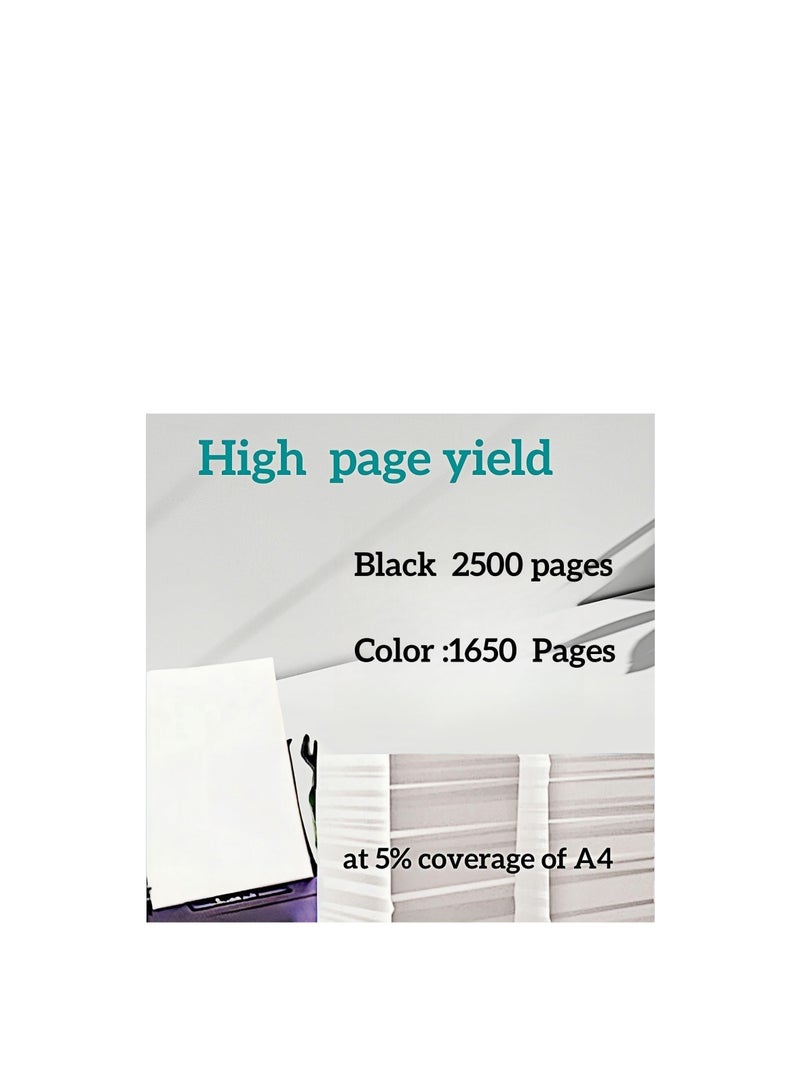 Terabyte 938 خرطوشة حبر بديلة لطابعات HP OFFICEJET PRO 9110، 9120، 9130، 9123، 9720، 9730، 9120B، 9730، 9110B، 9130B، OJ9110B (أسود، ماجنتا، سيان، أصفر) 4-pack - Image 2